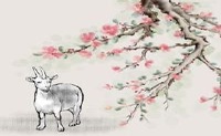 2022年,绵羊和草药的桃花是桃花方向。