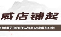 简单好听的女装店铺名字