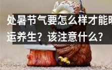 处暑节气的旺运养生指南:如何保持良好状态并注意哪些事项?