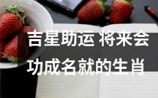 十二生肖中预示着未来功成名就的幸运之星
