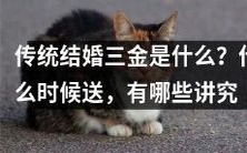 详解传统结婚的三金礼俗:何时赠送?哪些传统讲究需了解?