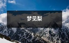 盛开的梨花树下,一位少女做着一个又一个梦,这些梦境里都有梨园的景象,纷繁绚丽的梨花和流连忘返的悲欢离合故事,这就是她梦见梨的故事