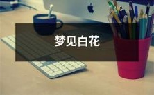 我在清晨微梦中看到了一朵洁白芬芳的花儿