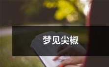 今晚睡眠中,竟梦见了饱满、鲜红、闪亮的尖椒:一场厨房之梦的详细描绘