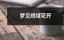 在梦中见到缤纷绣球花盛开,迷人绚烂的梦中景象