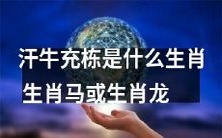汗牛充栋是指哪个生肖?是生肖马还是生肖龙?