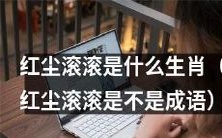 红尘滚滚究竟是哪个生肖?或者说红尘滚滚到底是指什么?