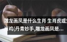 通过雕龙画凤,揭示生肖是什么——探究生肖虎或生肖鸡的神秘意义与象征(诠释丹青妙手的精髓)