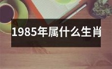 请问1985年出生的人属于哪个生肖呢?