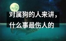对于那些属于狗年生肖的人来说,什么事件会给他们带来最为深刻的伤害?