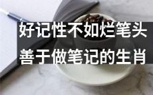 哪些生肖善于做笔记?为什么好记性不如烂笔头这一古言仍然适用于当今社会?让笔记帮助你更好地学习和成长!