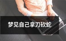 我梦见自己手持利刃,英勇地砍下无情的毒蛇!