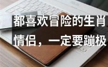 富有冒险精神的生肖情侣们必须要挑战极限——不妨来一场惊险刺激的蹦极体验!
