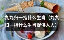 提供人人的九九归一生肖是哪些?