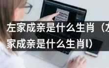 探究左家婚嫁习俗:根据传统信仰推测左家成亲的生肖是什么?