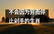 12个生肖:不会因为贫困而停止购物狂欢的秘诀