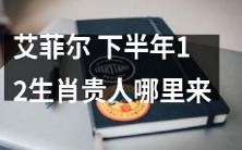 下半年十二生肖幸运之星:寻找贵人接引艾菲尔塔的最佳策略