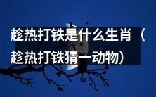 请猜猜,哪个动物与趁热打铁相对应?