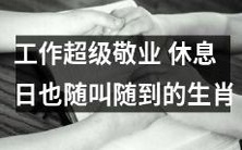 这个生肖工作超级敬业,休息日也随叫随到,就算是假期也毫不怠慢!