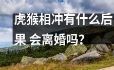 当虎和猴相冲撞时,可能会引起什么后果?这种情况是否增加了离婚的可能性?