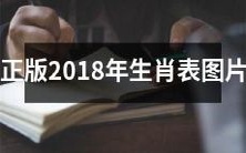 获取2018年正宗生肖表图片,让您轻松掌握属相庚子年的各种寓意和特点!