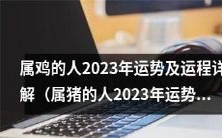 2023年详解属鸡和属猪人的运势和运程,包括工作、财富、爱情、健康和人际关系