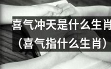 哪个生肖代表着喜气洋洋的旺盛运势?