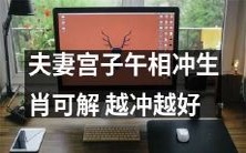 夫妻宫子午相冲的生肖解析:越冲越好!