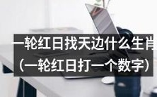 利用数字解答的谜语:哪个生肖被一轮红日寻找在天边?