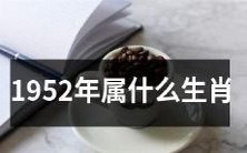 根据中国传统历法,1952年出生的人属于哪个动物年生肖呢?