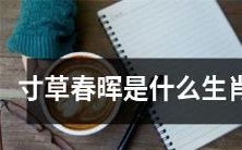 寸草春晖是哪一年出生的生肖?