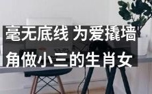 十二生肖之一,毫无底线地以爱为名撬墙角成为小三的女性