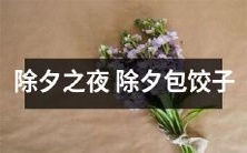 除夕之夜的传统:全家团聚包饺子,享受温馨亲情和传统佳节氛围