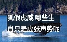 哪些生肖光有狐假虎威的表面气焰却无实力?