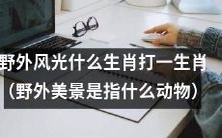 哪种生肖可以代表野外壮丽风光中的动物?