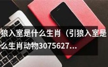 引狼入室是哪种动物的生肖符号?探究3075627这个问题的答案