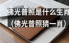 探究佛光普照的生肖归属:猜猜佛光普照照耀哪个生肖?