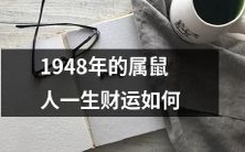 1948年属鼠人如何走向财富之路-探寻一生财运轨迹