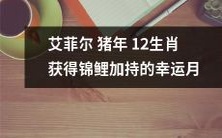 艾菲尔塔猪年十二生肖在幸运月获得神秘锦鲤加持,带来无限好运和福运加身!