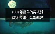 如何配对1991年出生的属羊男性的婚姻状况以获得最佳匹配?