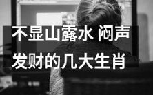 几个默默无闻、不引人注目、但却能够通过勤奋努力、把握机遇、勇往直前独自取得成功之路的生肖