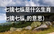 哪些生肖被描述为七擒七纵的意思是什么?