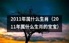 2011年出生的孩子属于哪个生肖?
