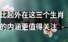 探讨内在特质的价值——为何关注这三个生肖的内涵胜过外在?