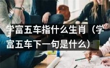 什么生肖符合“学富五车”的描述?生肖学富五车是什么意思?