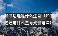 光宗耀泽:探寻知书达理生肖的真相