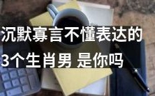 3种沉默寡言、不擅表达的生肖男性,或许你就是其中之一?