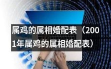 2001年度详细的属鸡的属相婚配表:根据属鸡的生肖特征,让您轻松找到最佳婚姻对象!