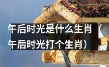 午后时光到底对应哪个生肖呢?让我们一起猜猜看吧!