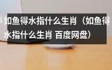 如鱼得水指的是哪个属相?——百度网盘提供解答